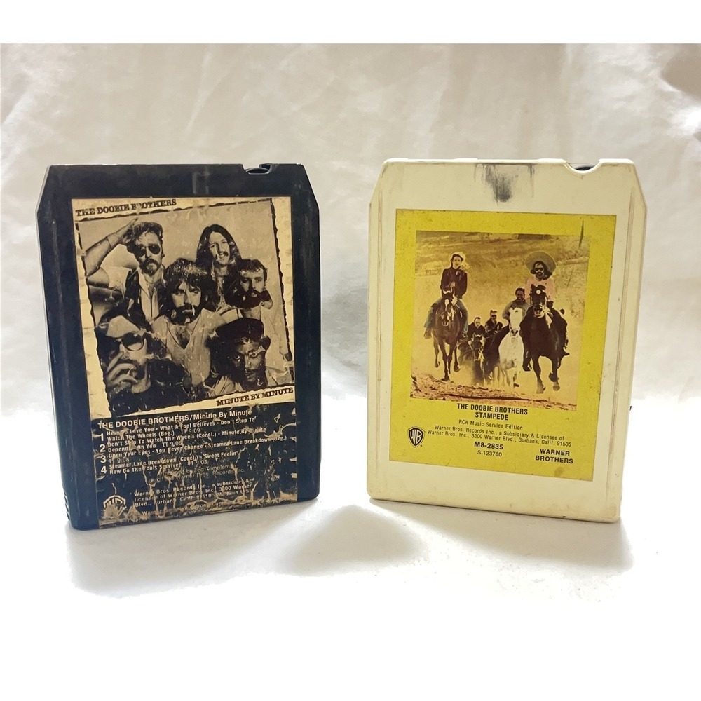 Doonie Brothers 8-Track Cassettes Minute By Minute & Stampede